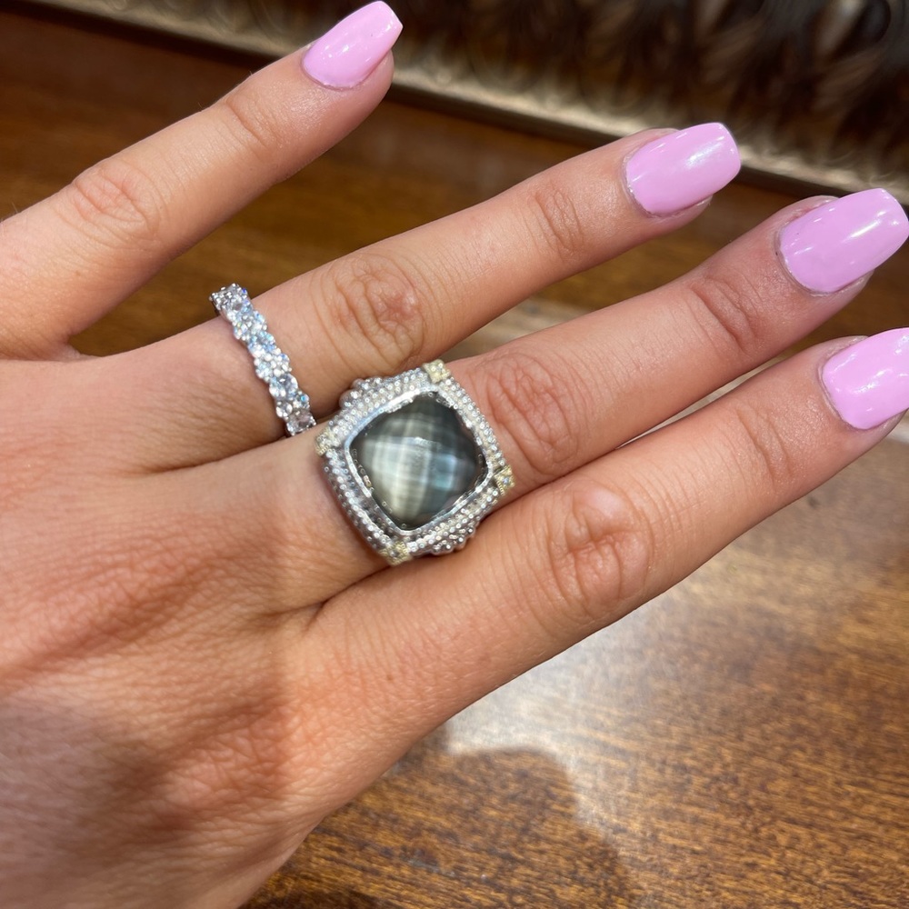 Green Amethyst Gabriel ring
